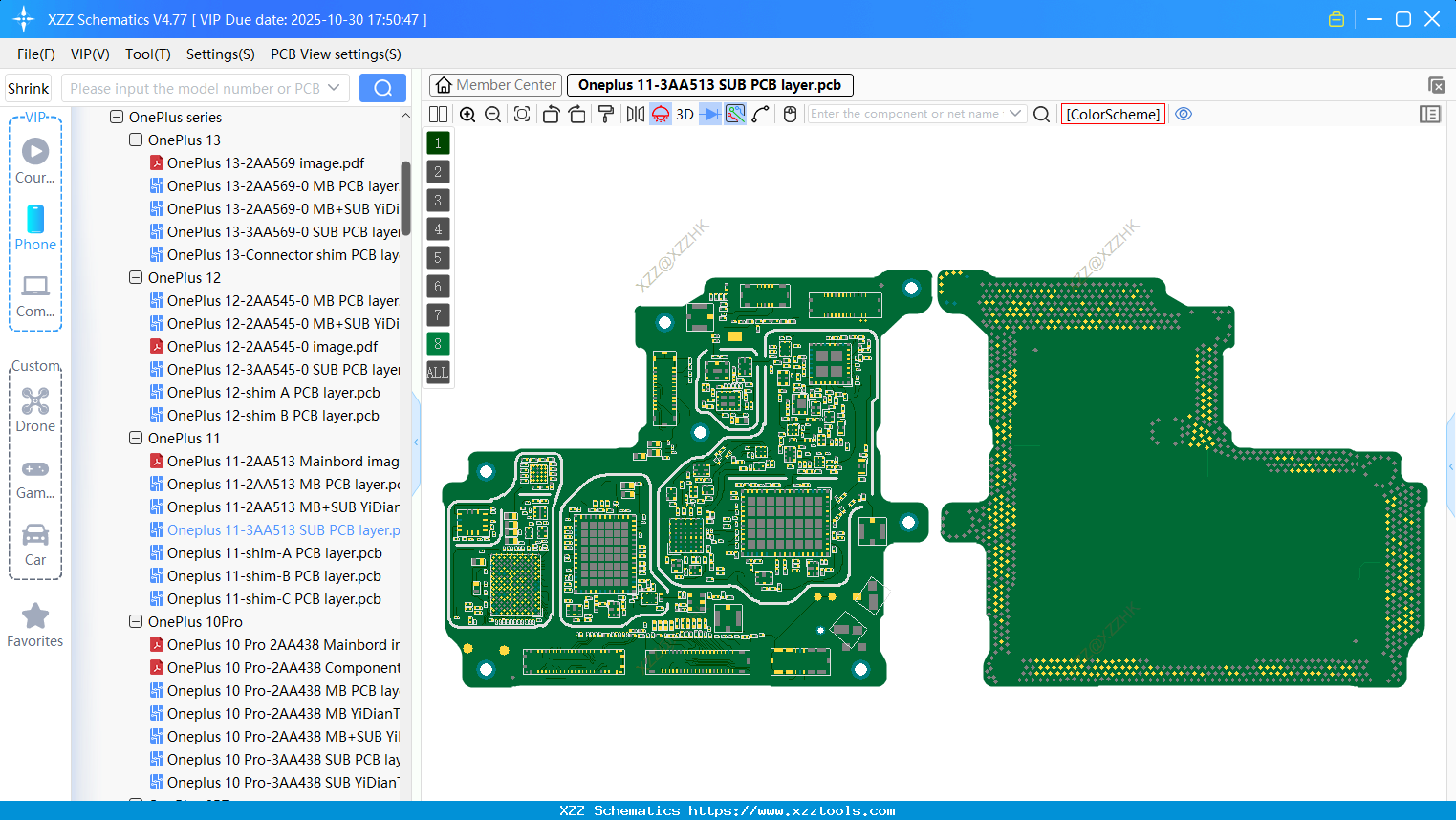 Oneplus 11-3AA513 SUB PCB Layer